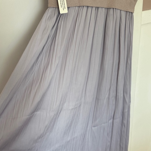 Anthropologie Twofer maxi dress in lilac, long light purple dress, small petite - Picture 4 of 17